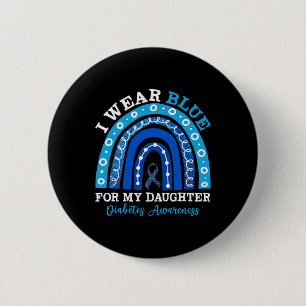 Chapa Redonda De 5 Cm Yo Uso Azul Para Mi Hija T1d Tipo 1 Diabetes Aw