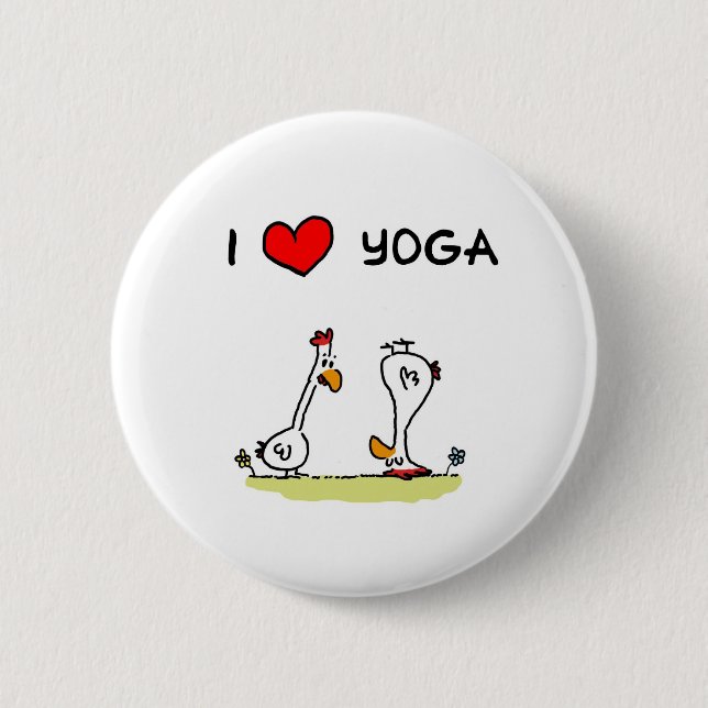 Chapa Redonda De 5 Cm Yoga (Anverso)