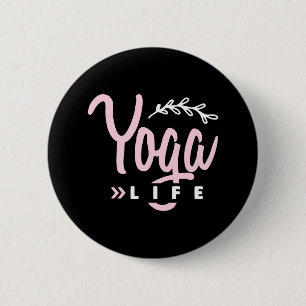 Chapa Redonda De 5 Cm Yoga Lover Yoga Life