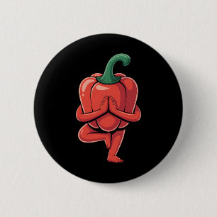 Chapa Redonda De 5 Cm Yoga Pimiento 