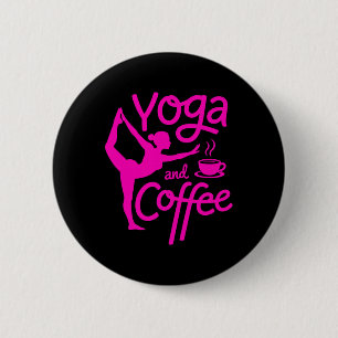 Chapa Redonda De 5 Cm Yoga y café Ejercicio consciente de relajación mat