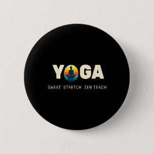 Chapa Redonda De 5 Cm Yoga Zen Estiramiento Lance Flujo Respira Medita A