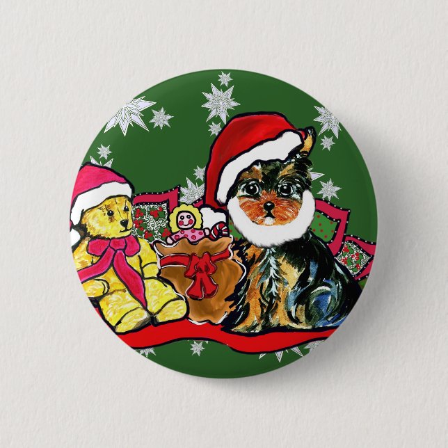 CHAPA REDONDA DE 5 CM YORKIE POO (Anverso)