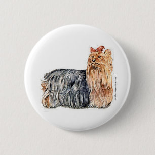Chapa Redonda De 5 Cm Yorkshire Terrier