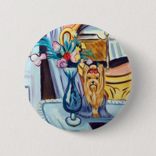 Chapa Redonda De 5 Cm Yorkshire Terrier