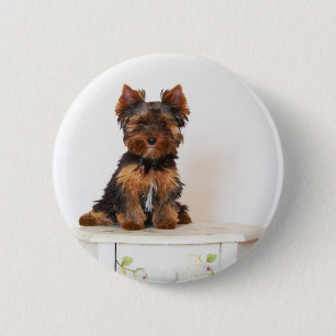 Chapa Redonda De 5 Cm Yorkshire Terrier