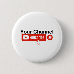 Chapa Redonda De 5 Cm YouTuber