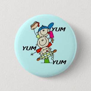 Chapa Redonda De 5 Cm Yum Yum Verano