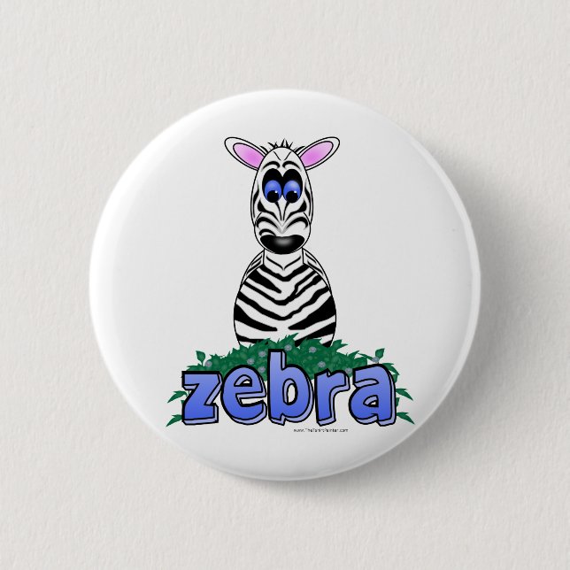 CHAPA REDONDA DE 5 CM ZEBRA (Anverso)