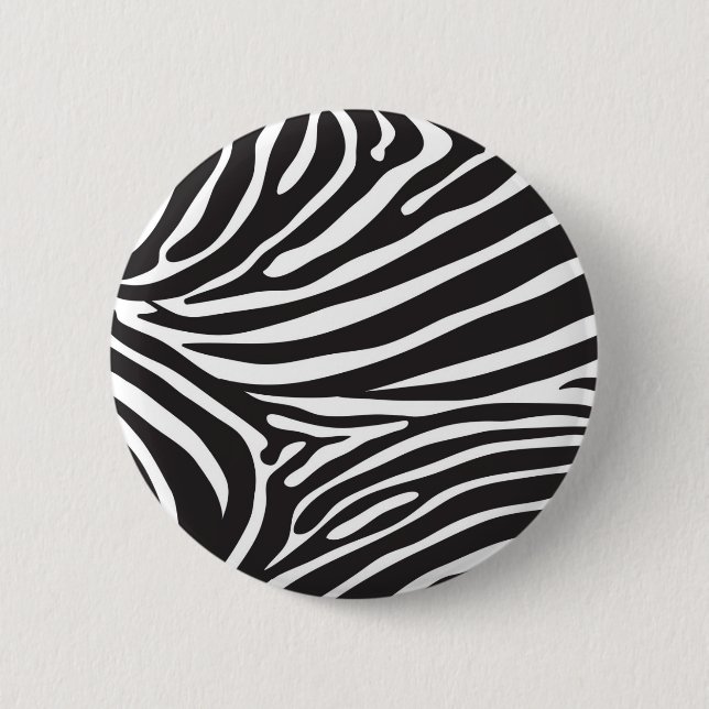 Chapa Redonda De 5 Cm Zebra (Anverso)