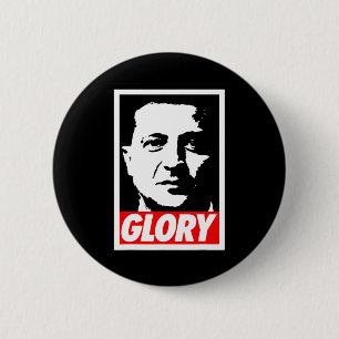 Chapa Redonda De 5 Cm Zelenskyy - Gloria a Ucrania Apoyo a Ucrania Yo Es