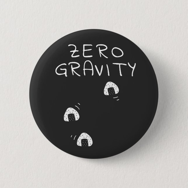 Chapa Redonda De 5 Cm Zero Gravity (Anverso)