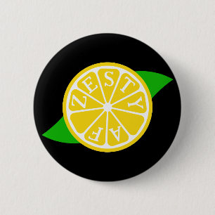 Chapa Redonda De 5 Cm Zesty AF - Lemon Slice