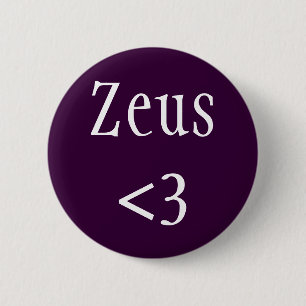 Chapa Redonda De 5 Cm Zeus <3 Rey del Panteón Griego