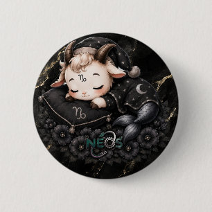 Chapa Redonda De 5 Cm Zodiac Kawaii Neos Capricornio