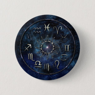 Chapa Redonda De 5 Cm Zodiaco