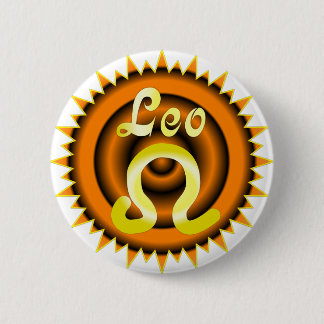 Chapa Redonda De 5 Cm Zodiaco Leo