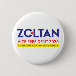 Chapa Redonda De 5 Cm Zoltan Istvan VP 2020