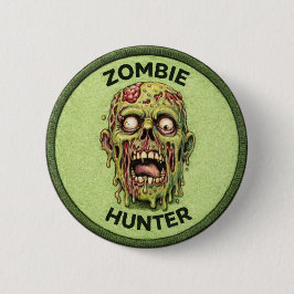 Chapa Redonda De 5 Cm Zombie Hunter