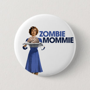 Chapa Redonda De 5 Cm Zombie Mommie