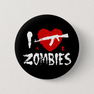 Chapa Redonda De 5 Cm Zombies