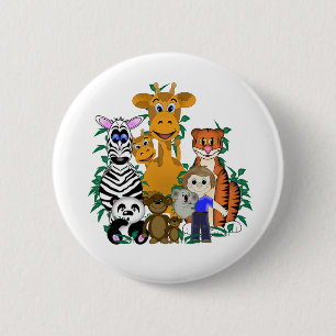 Chapa Redonda De 5 Cm ZOO Boy