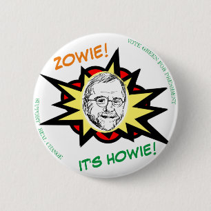 CHAPA REDONDA DE 5 CM ¡ZOWIE! ¡ES HOWIE!