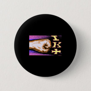 Chapa Redonda De 5 Cm Zx Spectrum C64 Karate 8 bits Retro