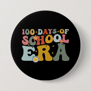 Chapa Redonda De 7 Cm 100 Días De Escolaridad Niños Maestros Groovy De L