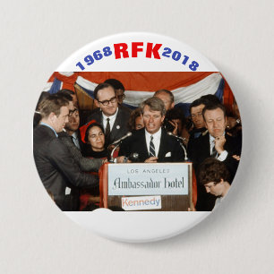CHAPA REDONDA DE 7 CM 1968 RFK 2018