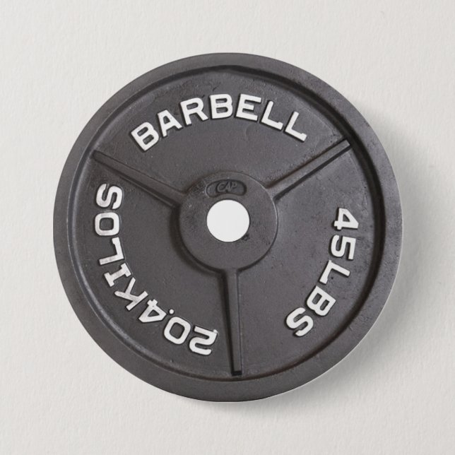 Chapa Redonda De 7 Cm 45lb placa - Barbell (Anverso)