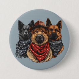 Chapa Redonda De 7 Cm 4 De Julio Perros Pastores Alemanes