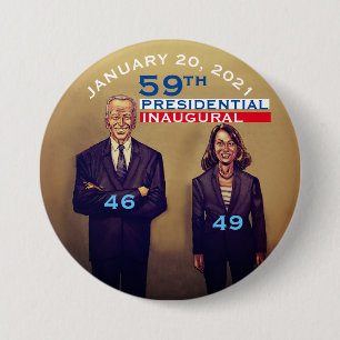 CHAPA REDONDA DE 7 CM 59TH PRESIDENTIAL INAUGURAL