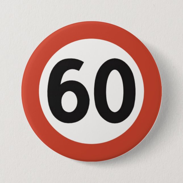 Chapa Redonda De 7 Cm 60 years old button (Anverso)