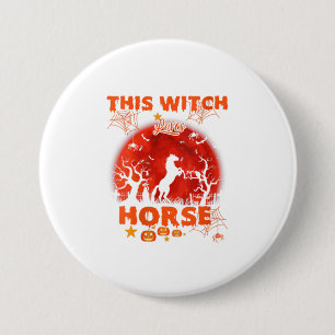 Chapa Redonda De 7 Cm A esta bruja le encanta la Halloween de los camisa