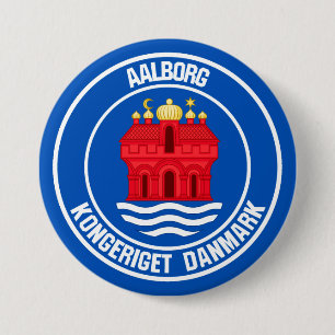 Chapa Redonda De 7 Cm Aalborg Round Emblem