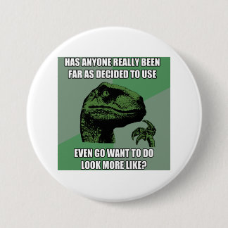 Chapa Redonda De 7 Cm Absurdo de Philosoraptor