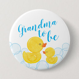 Chapa Redonda De 7 Cm Abuela Baby Shower de Duck de caucho para ser