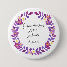 Abuela del novio floral púrpura / violeta
