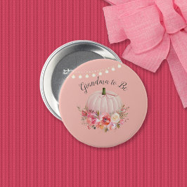 Chapa Redonda De 7 Cm Abuela Para Ser Elegante Calabaza Baby Shower