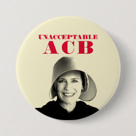 Chapa Redonda De 7 Cm ACB inaceptable / Amy Coney Barrett