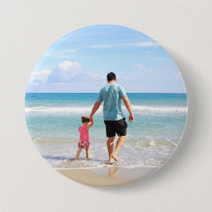 Chapa Redonda De 7 Cm Add Your Own Photo and/or Text