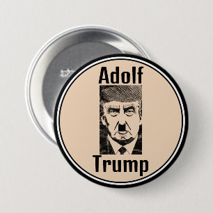 Chapa Redonda De 7 Cm Adolf Trump Button