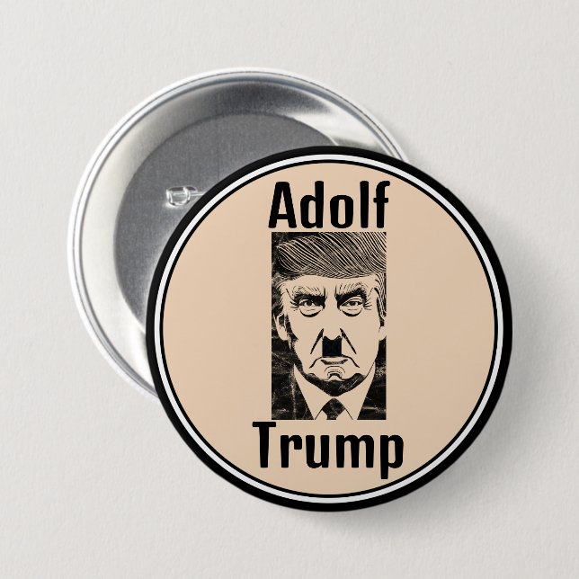 Chapa Redonda De 7 Cm Adolf Trump Button (Anverso y reverso)
