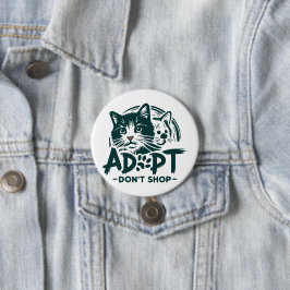 Chapa Redonda De 7 Cm Adoptar no comprar 1