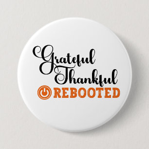 Chapa Redonda De 7 Cm Agradecimiento gracias reiniciado - Tecnología de 