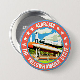 Chapa Redonda De 7 Cm Alabama
