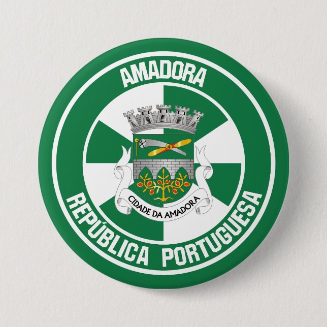 Chapa Redonda De 7 Cm Amadora Round Emblem (Anverso)