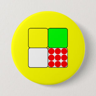 Chapa Redonda De 7 Cm Amarillo de los jerseys 3 del Tour de France