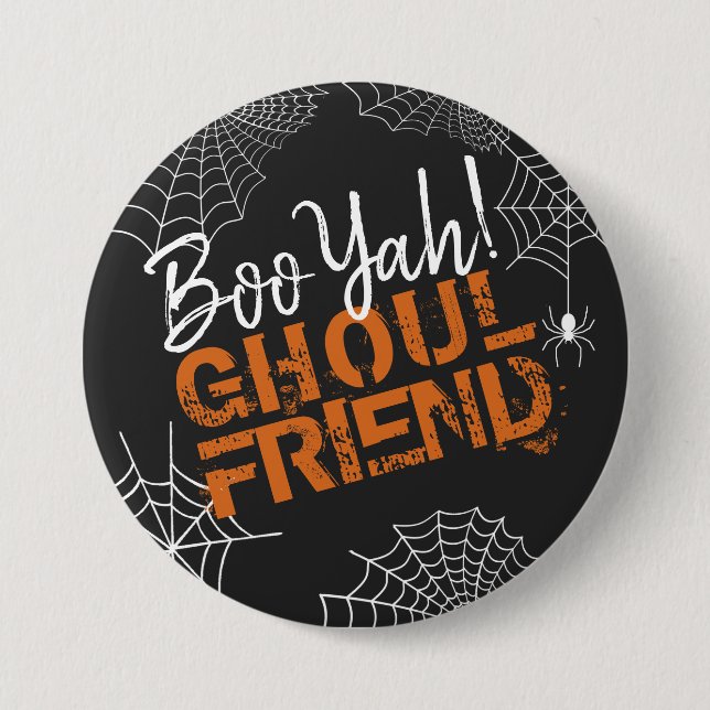 Chapa Redonda De 7 Cm Amigo de Boo Yah Ghoul Halloween ID684 (Anverso)
